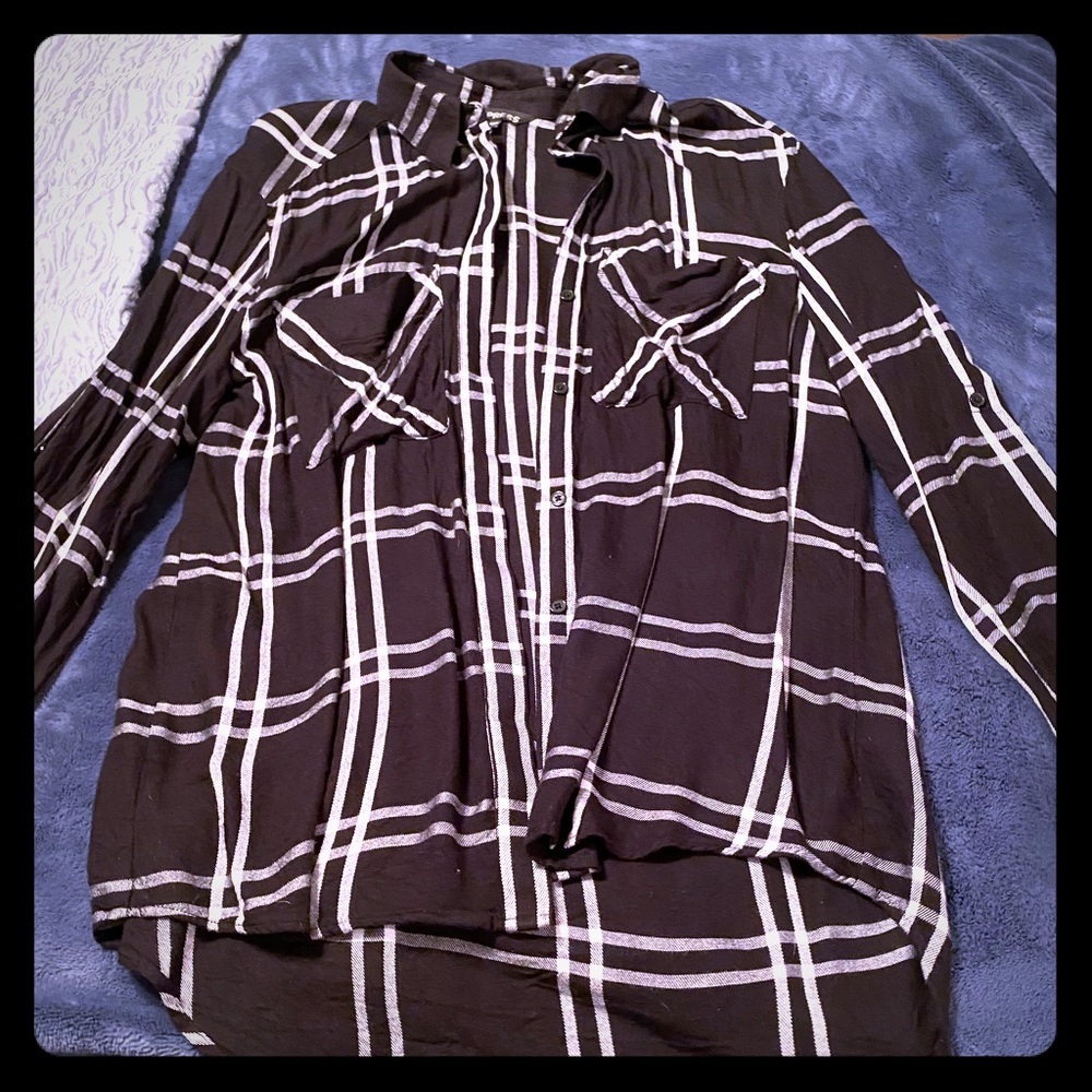 Express Plaid Flannel Shirt